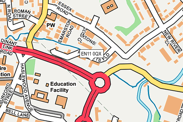 EN11 0QX map - OS OpenMap – Local (Ordnance Survey) EN11 0QX map - OS OpenMap – Local (Ordnance Survey)