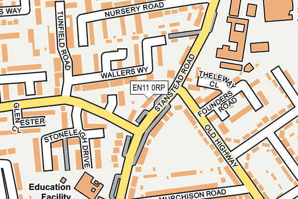EN11 0RP map - OS OpenMap – Local (Ordnance Survey) EN11 0RP map - OS OpenMap – Local (Ordnance Survey)