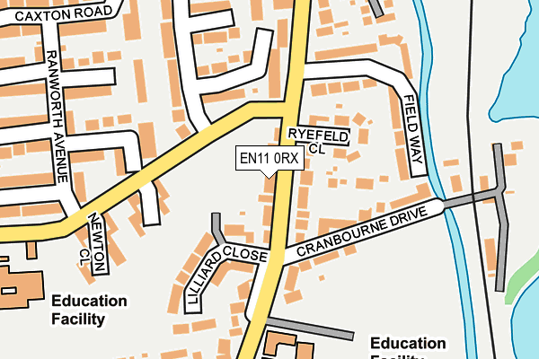 EN11 0RX map - OS OpenMap – Local (Ordnance Survey) EN11 0RX map - OS OpenMap – Local (Ordnance Survey)
