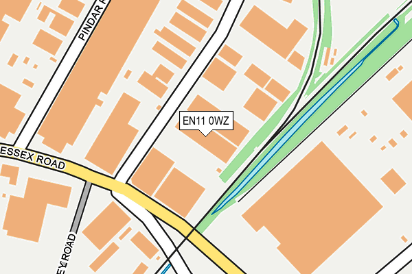EN11 0WZ map - OS OpenMap – Local (Ordnance Survey) EN11 0WZ map - OS OpenMap – Local (Ordnance Survey)