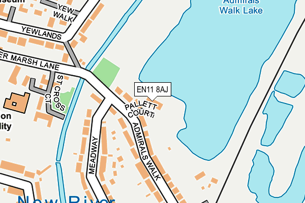 EN11 8AJ map - OS OpenMap – Local (Ordnance Survey)