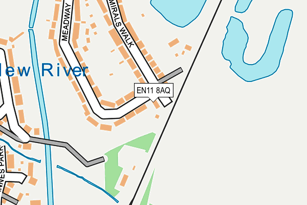 EN11 8AQ map - OS OpenMap – Local (Ordnance Survey) EN11 8AQ map - OS OpenMap – Local (Ordnance Survey)