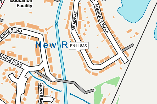 EN11 8AS map - OS OpenMap – Local (Ordnance Survey) EN11 8AS map - OS OpenMap – Local (Ordnance Survey)