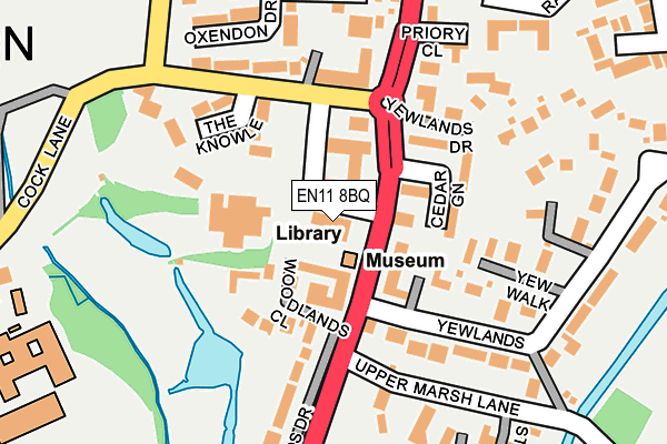 EN11 8BQ map - OS OpenMap – Local (Ordnance Survey) EN11 8BQ map - OS OpenMap – Local (Ordnance Survey)