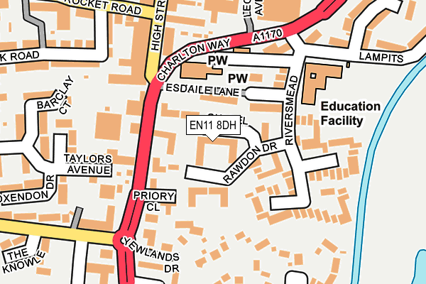 EN11 8DH map - OS OpenMap – Local (Ordnance Survey) EN11 8DH map - OS OpenMap – Local (Ordnance Survey)