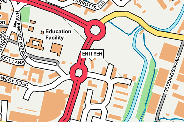 EN11 8EH map - OS OpenMap – Local (Ordnance Survey) EN11 8EH map - OS OpenMap – Local (Ordnance Survey)