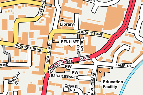 EN11 8EP map - OS OpenMap – Local (Ordnance Survey) EN11 8EP map - OS OpenMap – Local (Ordnance Survey)