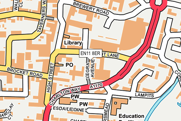 EN11 8ER map - OS OpenMap – Local (Ordnance Survey) EN11 8ER map - OS OpenMap – Local (Ordnance Survey)