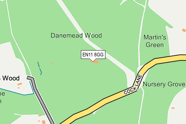 EN11 8GG map - OS OpenMap – Local (Ordnance Survey) EN11 8GG map - OS OpenMap – Local (Ordnance Survey)