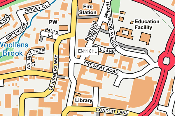 EN11 8HL map - OS OpenMap – Local (Ordnance Survey) EN11 8HL map - OS OpenMap – Local (Ordnance Survey)