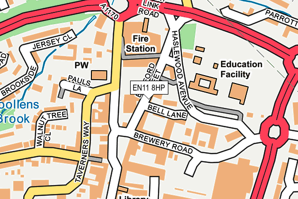 EN11 8HP map - OS OpenMap – Local (Ordnance Survey) EN11 8HP map - OS OpenMap – Local (Ordnance Survey)