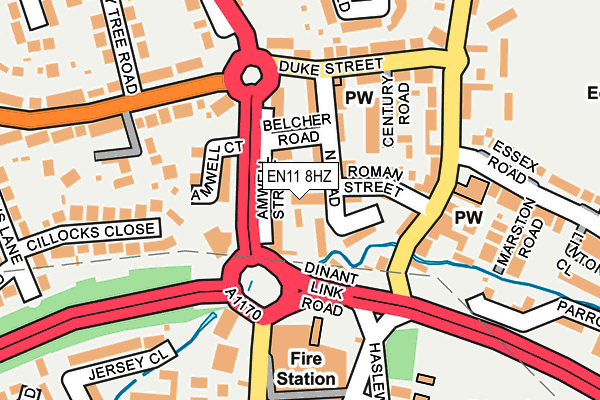 EN11 8HZ map - OS OpenMap – Local (Ordnance Survey) EN11 8HZ map - OS OpenMap – Local (Ordnance Survey)