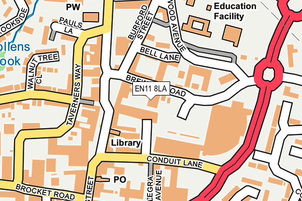 EN11 8LA map - OS OpenMap – Local (Ordnance Survey) EN11 8LA map - OS OpenMap – Local (Ordnance Survey)