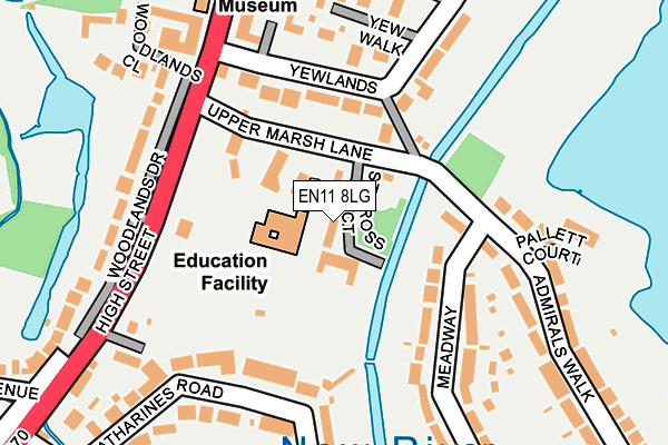 EN11 8LG map - OS OpenMap – Local (Ordnance Survey) EN11 8LG map - OS OpenMap – Local (Ordnance Survey)