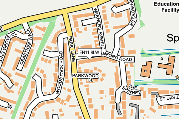 EN11 8LW map - OS OpenMap – Local (Ordnance Survey) EN11 8LW map - OS OpenMap – Local (Ordnance Survey)