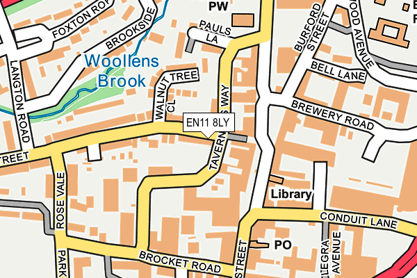 EN11 8LY map - OS OpenMap – Local (Ordnance Survey) EN11 8LY map - OS OpenMap – Local (Ordnance Survey)