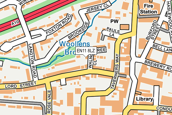EN11 8LZ map - OS OpenMap – Local (Ordnance Survey) EN11 8LZ map - OS OpenMap – Local (Ordnance Survey)