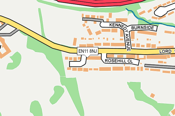 EN11 8NJ map - OS OpenMap – Local (Ordnance Survey) EN11 8NJ map - OS OpenMap – Local (Ordnance Survey)
