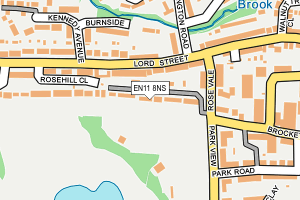 EN11 8NS map - OS OpenMap – Local (Ordnance Survey) EN11 8NS map - OS OpenMap – Local (Ordnance Survey)