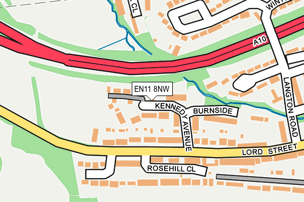 EN11 8NW map - OS OpenMap – Local (Ordnance Survey) EN11 8NW map - OS OpenMap – Local (Ordnance Survey)