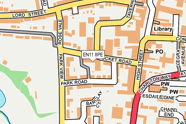 EN11 8PE map - OS OpenMap – Local (Ordnance Survey) EN11 8PE map - OS OpenMap – Local (Ordnance Survey)