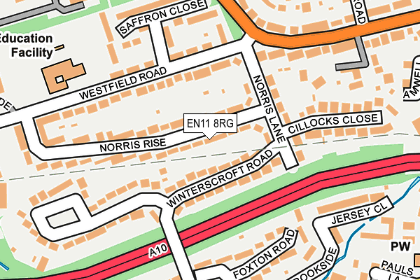 EN11 8RG map - OS OpenMap – Local (Ordnance Survey) EN11 8RG map - OS OpenMap – Local (Ordnance Survey)