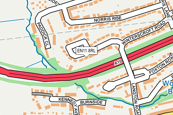 EN11 8RL map - OS OpenMap – Local (Ordnance Survey) EN11 8RL map - OS OpenMap – Local (Ordnance Survey)