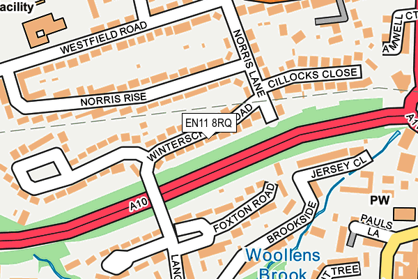 EN11 8RQ map - OS OpenMap – Local (Ordnance Survey) EN11 8RQ map - OS OpenMap – Local (Ordnance Survey)