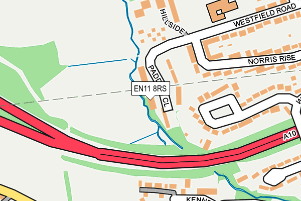 EN11 8RS map - OS OpenMap – Local (Ordnance Survey)
