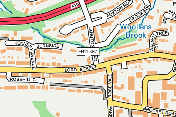 EN11 8RZ map - OS OpenMap – Local (Ordnance Survey) EN11 8RZ map - OS OpenMap – Local (Ordnance Survey)