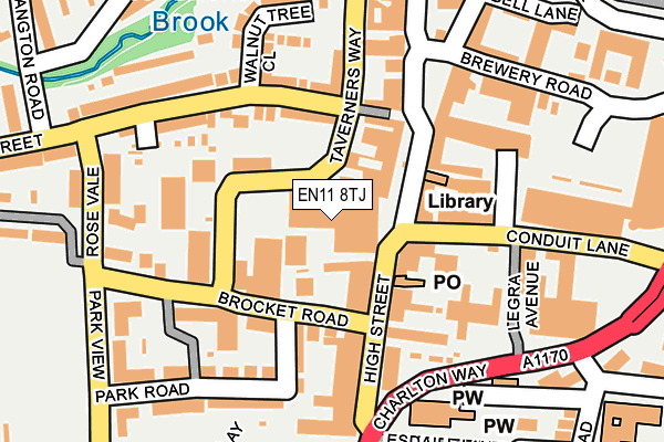 EN11 8TJ map - OS OpenMap – Local (Ordnance Survey) EN11 8TJ map - OS OpenMap – Local (Ordnance Survey)