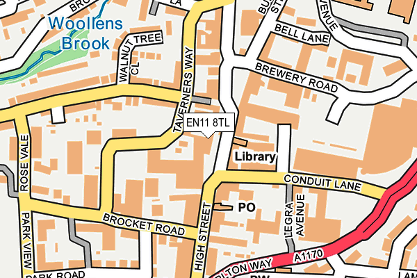EN11 8TL map - OS OpenMap – Local (Ordnance Survey) EN11 8TL map - OS OpenMap – Local (Ordnance Survey)