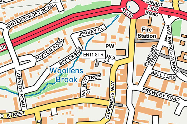 EN11 8TR map - OS OpenMap – Local (Ordnance Survey) EN11 8TR map - OS OpenMap – Local (Ordnance Survey)