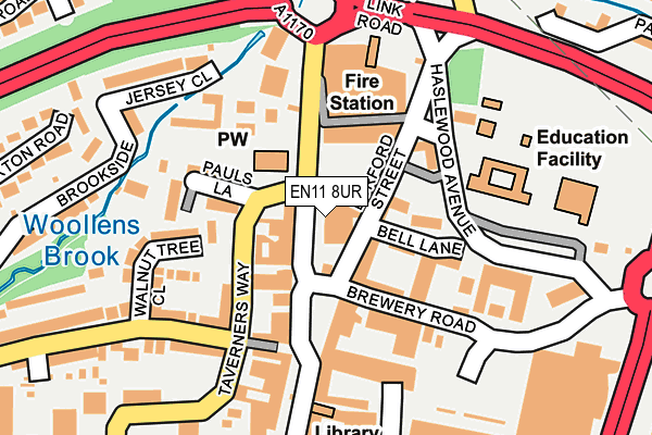 EN11 8UR map - OS OpenMap – Local (Ordnance Survey) EN11 8UR map - OS OpenMap – Local (Ordnance Survey)