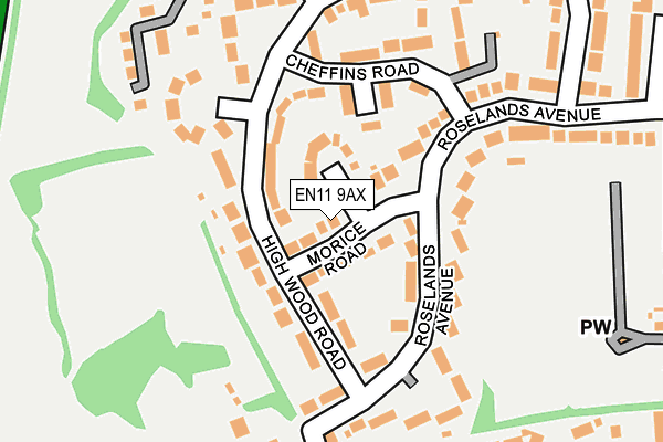 EN11 9AX map - OS OpenMap – Local (Ordnance Survey) EN11 9AX map - OS OpenMap – Local (Ordnance Survey)