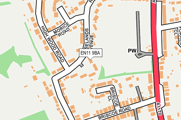 EN11 9BA map - OS OpenMap – Local (Ordnance Survey) EN11 9BA map - OS OpenMap – Local (Ordnance Survey)