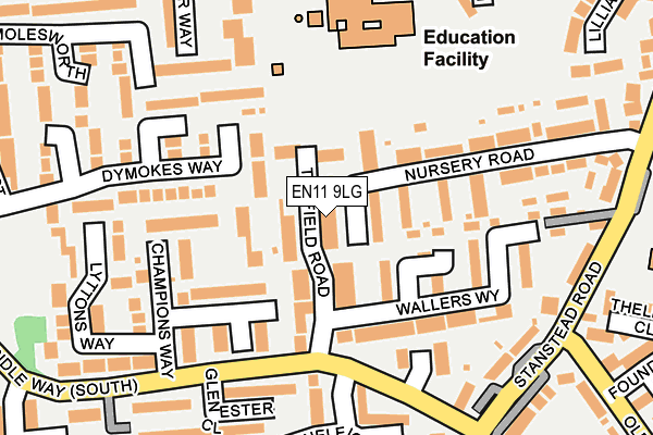 EN11 9LG map - OS OpenMap – Local (Ordnance Survey) EN11 9LG map - OS OpenMap – Local (Ordnance Survey)