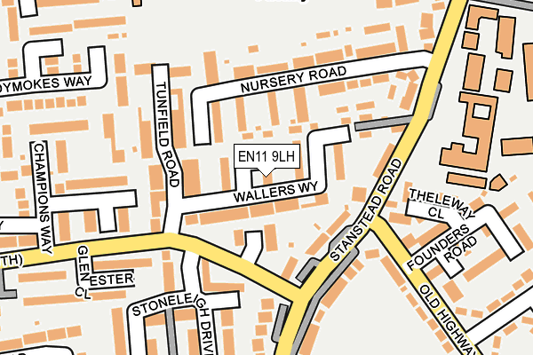 EN11 9LH map - OS OpenMap – Local (Ordnance Survey) EN11 9LH map - OS OpenMap – Local (Ordnance Survey)