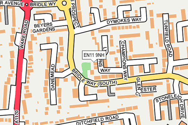 EN11 9NH map - OS OpenMap – Local (Ordnance Survey) EN11 9NH map - OS OpenMap – Local (Ordnance Survey)