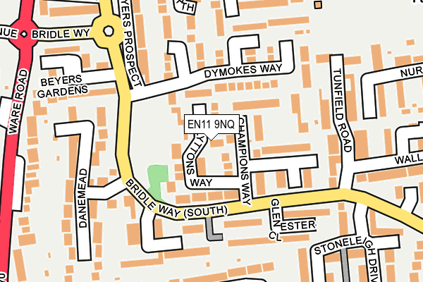 EN11 9NQ map - OS OpenMap – Local (Ordnance Survey) EN11 9NQ map - OS OpenMap – Local (Ordnance Survey)