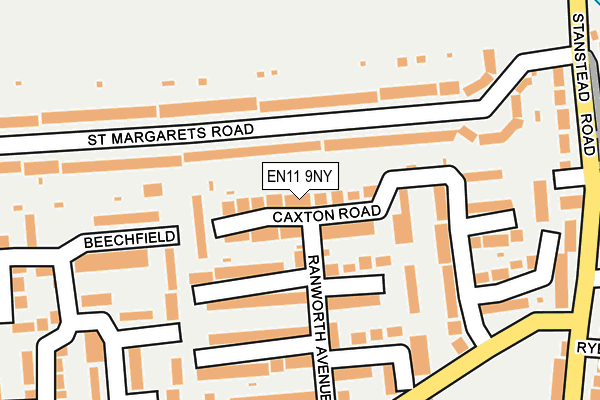 EN11 9NY map - OS OpenMap – Local (Ordnance Survey) EN11 9NY map - OS OpenMap – Local (Ordnance Survey)