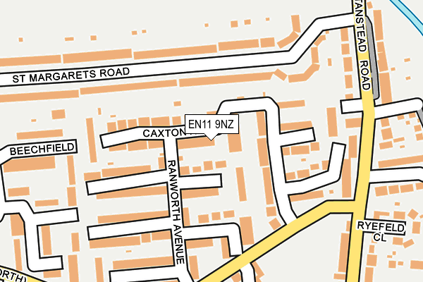 EN11 9NZ map - OS OpenMap – Local (Ordnance Survey) EN11 9NZ map - OS OpenMap – Local (Ordnance Survey)