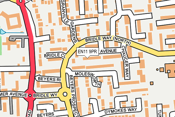 EN11 9PR map - OS OpenMap – Local (Ordnance Survey) EN11 9PR map - OS OpenMap – Local (Ordnance Survey)