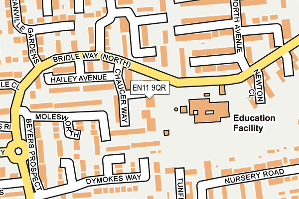EN11 9QR map - OS OpenMap – Local (Ordnance Survey) EN11 9QR map - OS OpenMap – Local (Ordnance Survey)