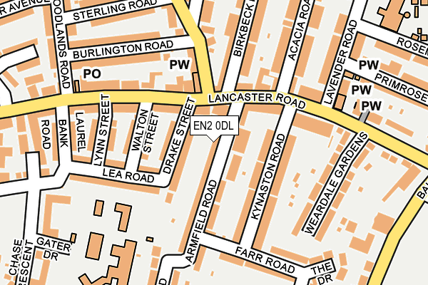 EN2 0DL map - OS OpenMap – Local (Ordnance Survey) EN2 0DL map - OS OpenMap – Local (Ordnance Survey)
