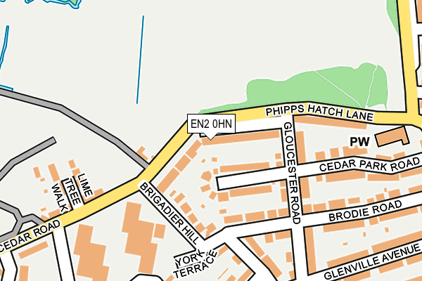 EN2 0HN map - OS OpenMap – Local (Ordnance Survey) EN2 0HN map - OS OpenMap – Local (Ordnance Survey)