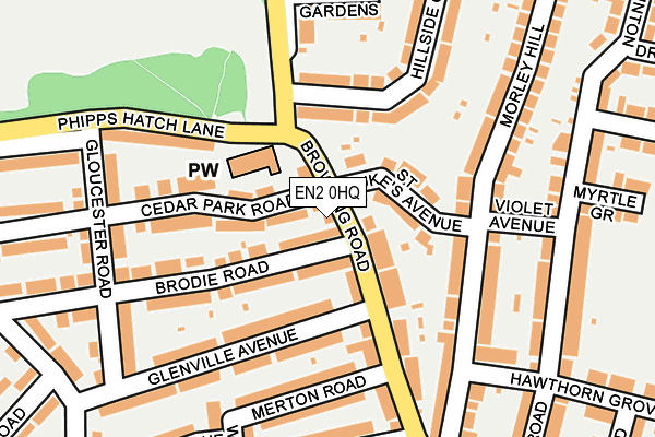 EN2 0HQ map - OS OpenMap – Local (Ordnance Survey) EN2 0HQ map - OS OpenMap – Local (Ordnance Survey)