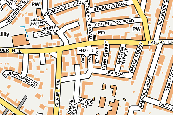 EN2 0JU map - OS OpenMap – Local (Ordnance Survey) EN2 0JU map - OS OpenMap – Local (Ordnance Survey)