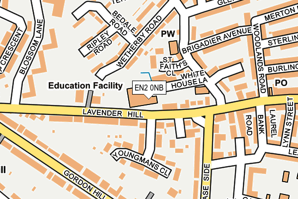 EN2 0NB map - OS OpenMap – Local (Ordnance Survey) EN2 0NB map - OS OpenMap – Local (Ordnance Survey)