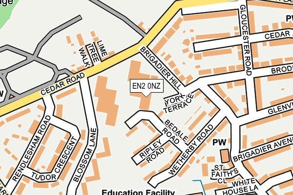 EN2 0NZ map - OS OpenMap – Local (Ordnance Survey) EN2 0NZ map - OS OpenMap – Local (Ordnance Survey)